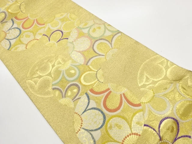 JAPANESE FUKURO OBI / WOVEN FLOWERS